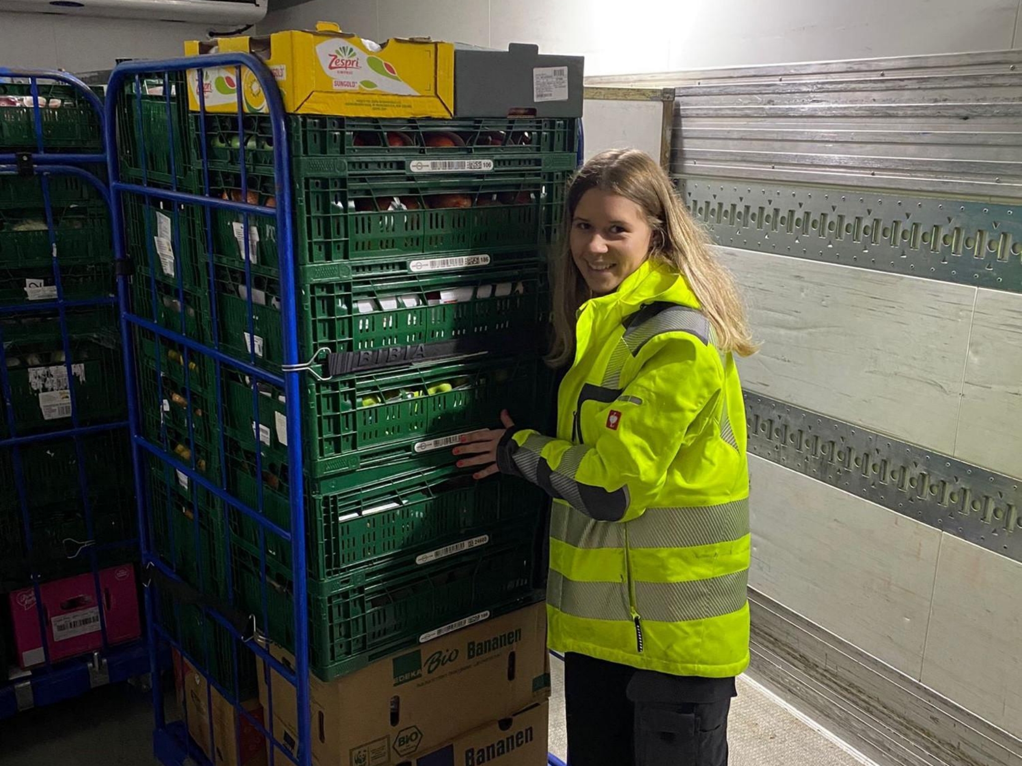 Pabst Transport BKF Ausbildung 3 Lara ist bereits seit ein paar Monaten in der Berufskraftfahrt-Ausbildung bei Pabst Transport. Foto: Pabst Transport.