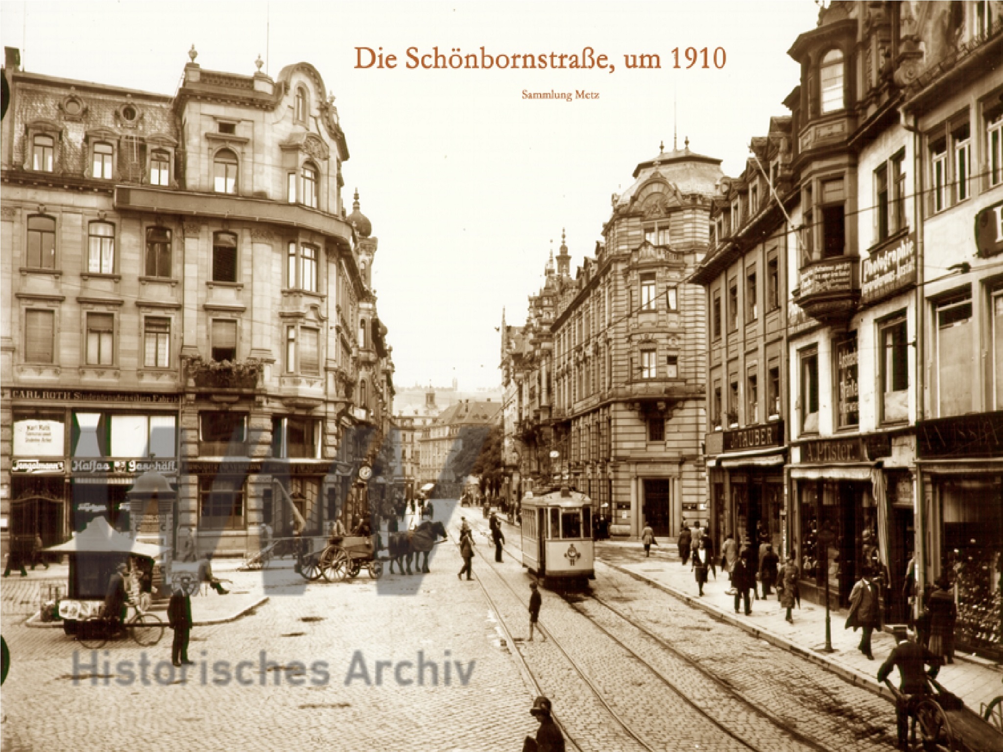 vintage wvv schönbornstraße-1 Die Schönbornstraße im Vintage Würzburg. Foto: Historisches Archiv der WVV