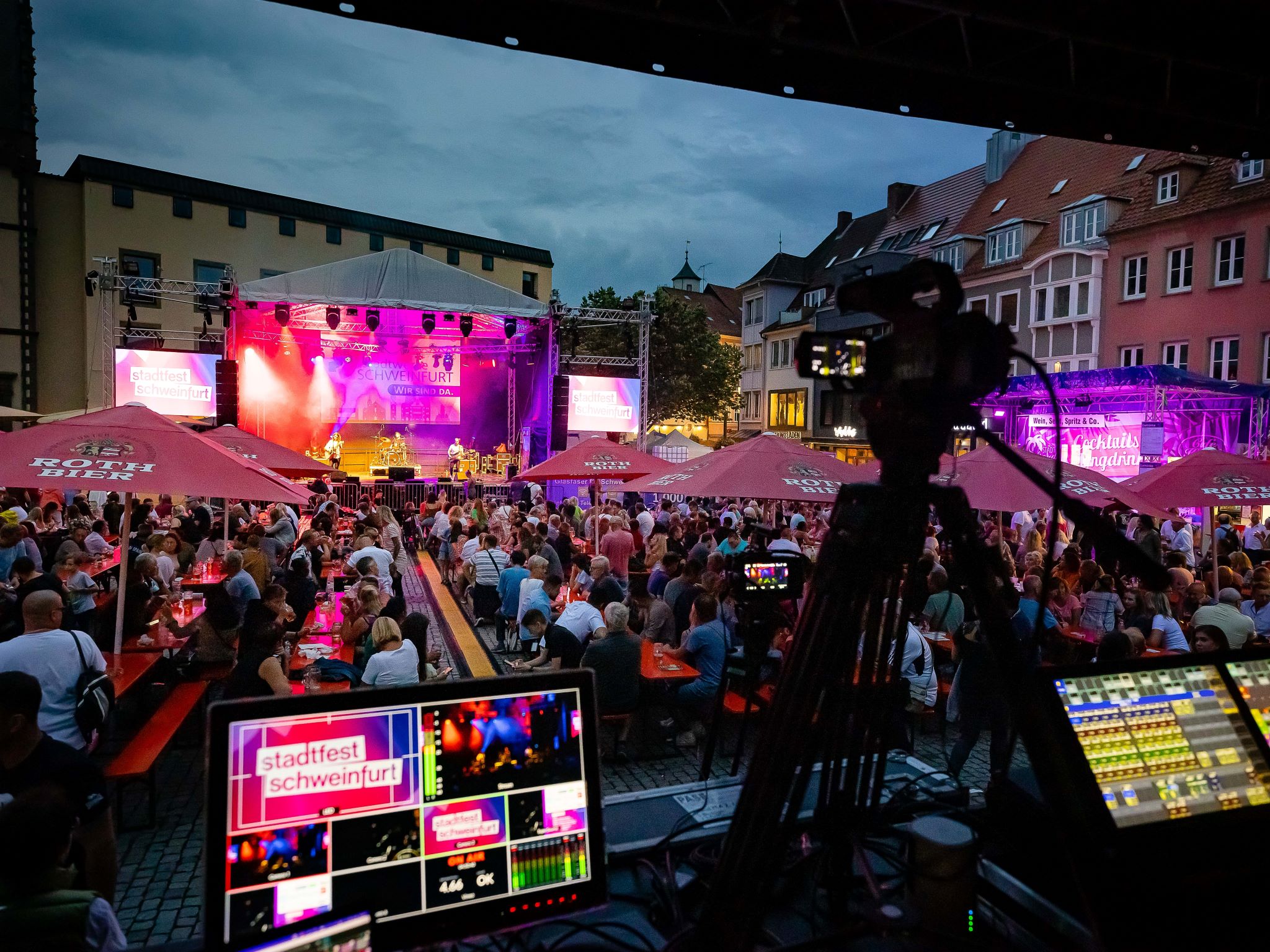 Die Stadtfestbühne am Marktplatz. Foto: Martina Müller