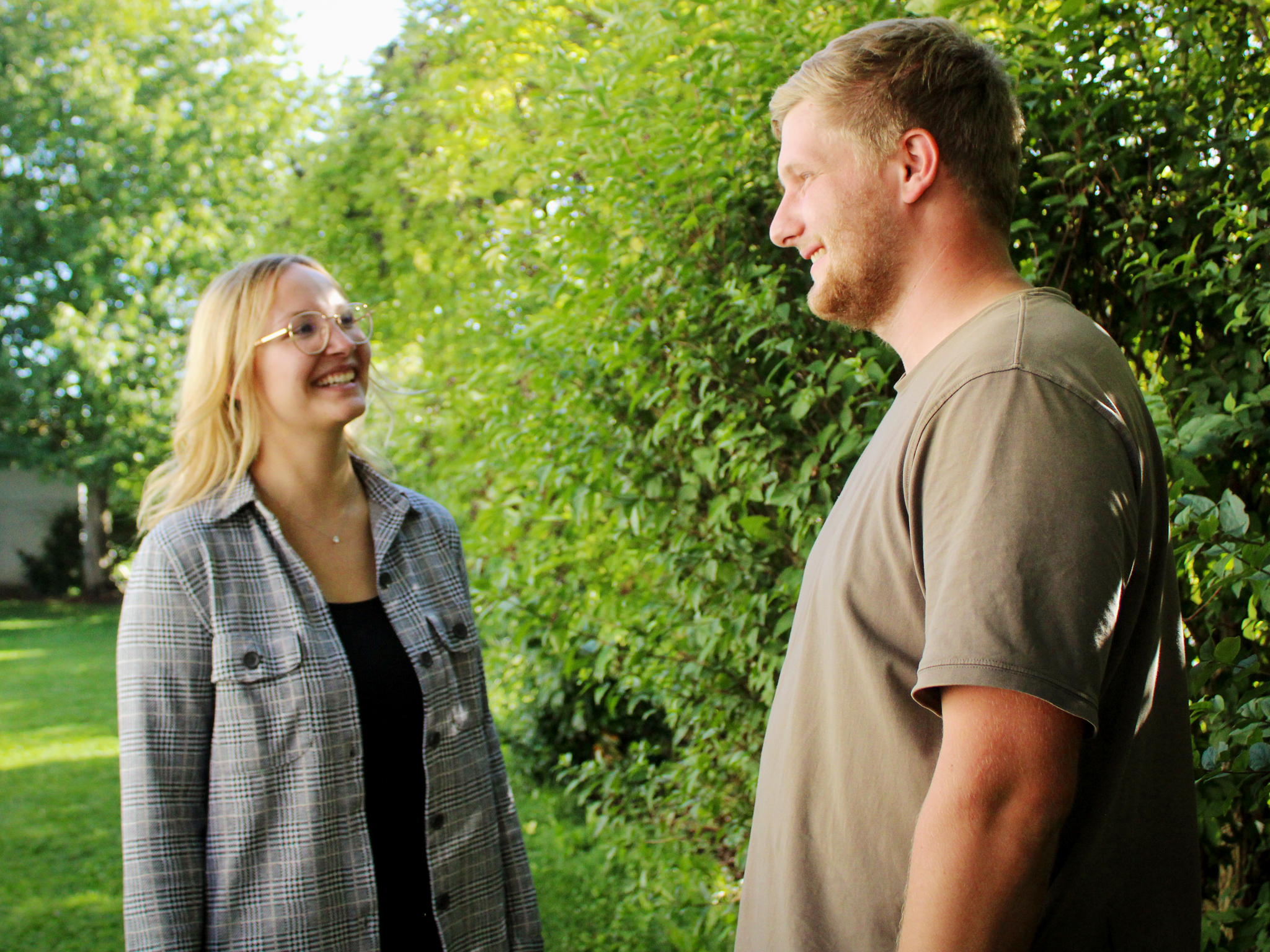 azubis_qf_wuer Anna und Robert freuen sich über ihre Ausbildung bei Ludwar Elektrobau in Gerolzhofen. Foto: Ludwar