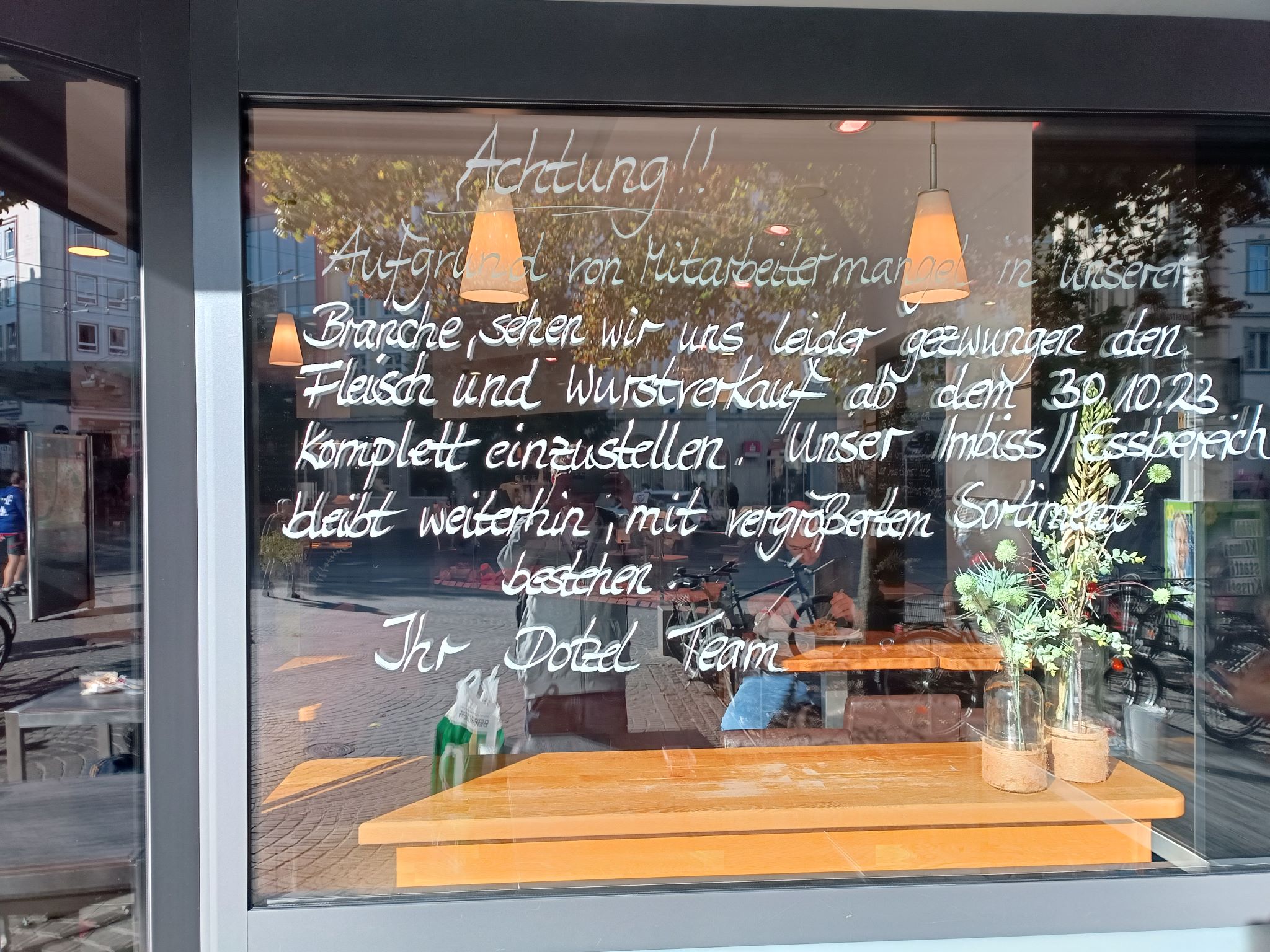 Die Metzgerei Dotzel stellt den Fleisch- und Wurstverkauf ein. Foto: Daniel Karl