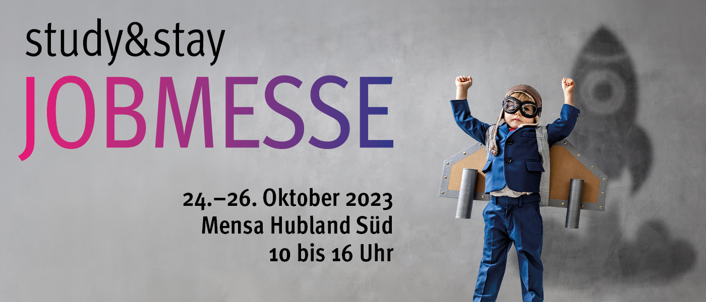 Vom 24. bis 26. Oktober findet die Jobmesse study&stay in Würzburg statt. Grafik: Universität Würzburg GmbH