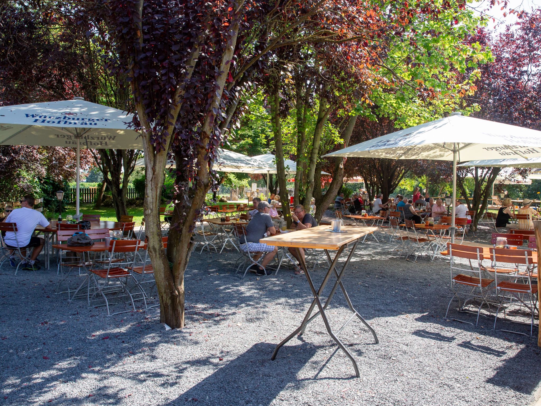 Neu saniert und renoviert: Hugos Biergarten. Foto: Fabian Gebert