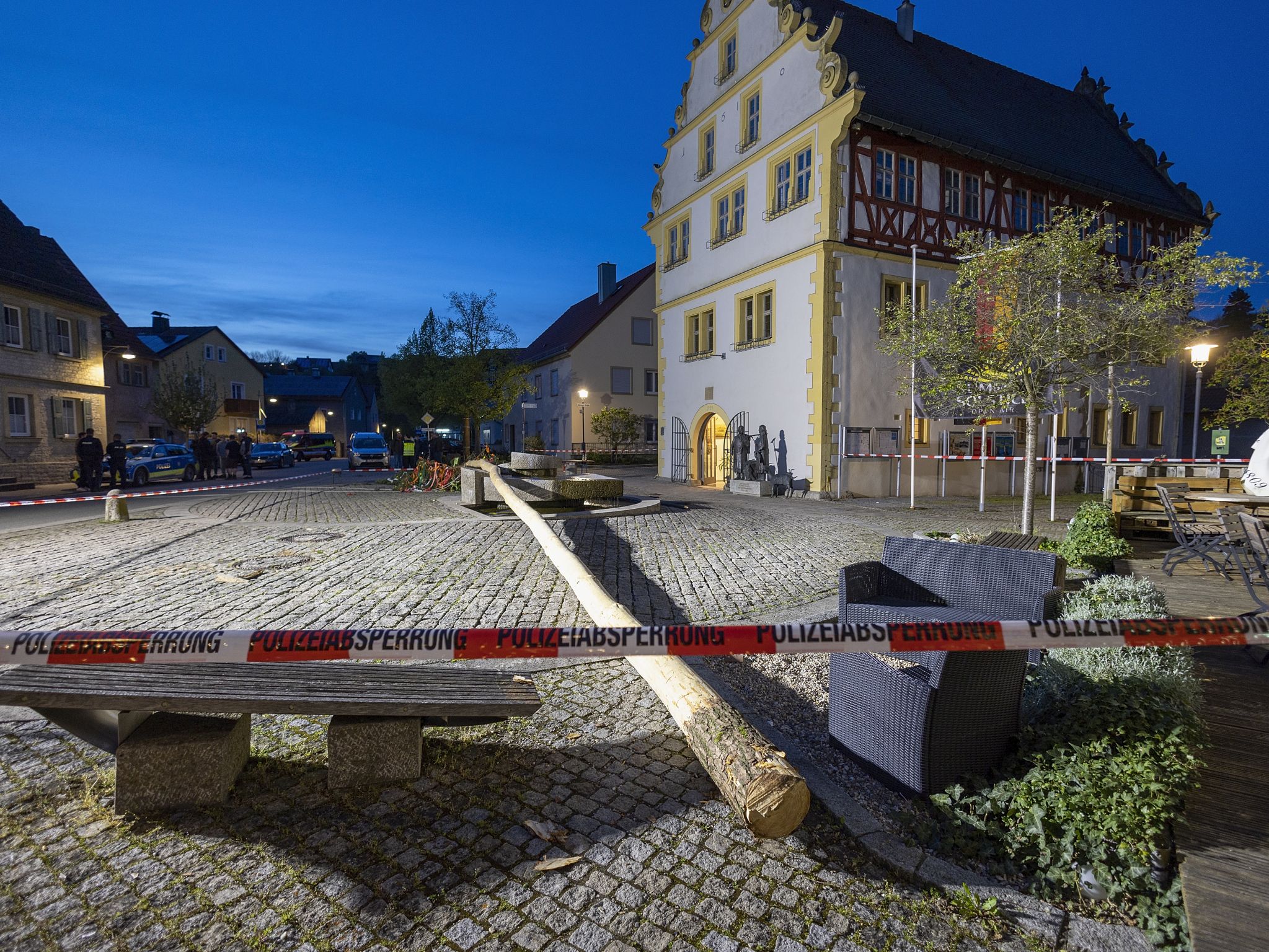 Maibaum umgefallen
