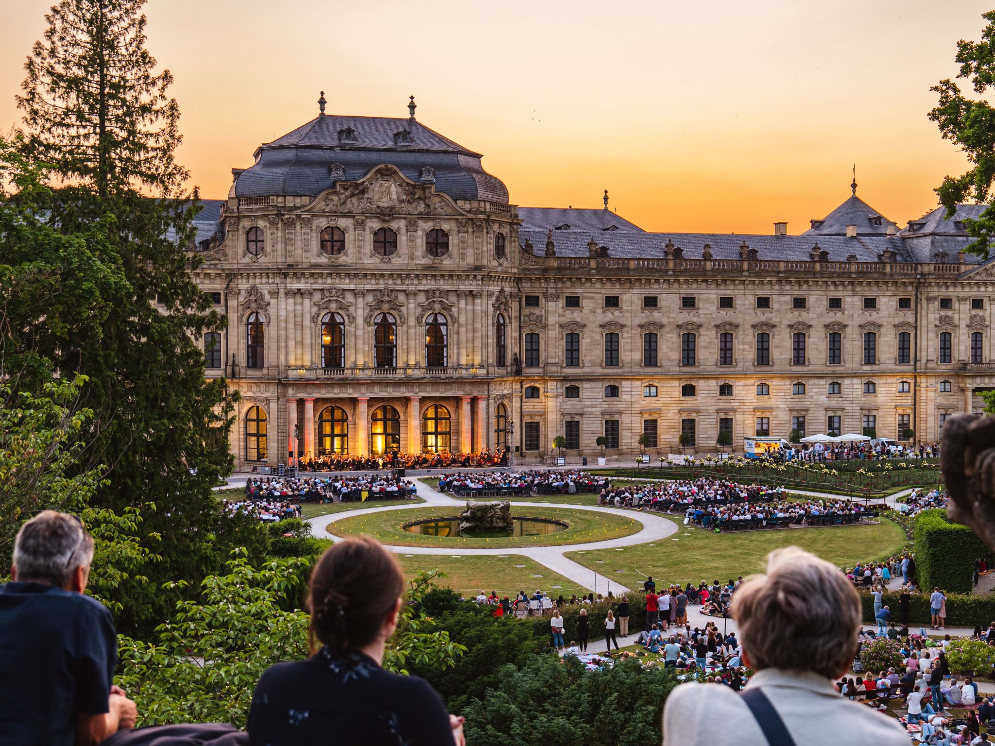 Die kleine Nachtmusik im Hofgarten der Residenz. Foto: © Peter Schuhmann