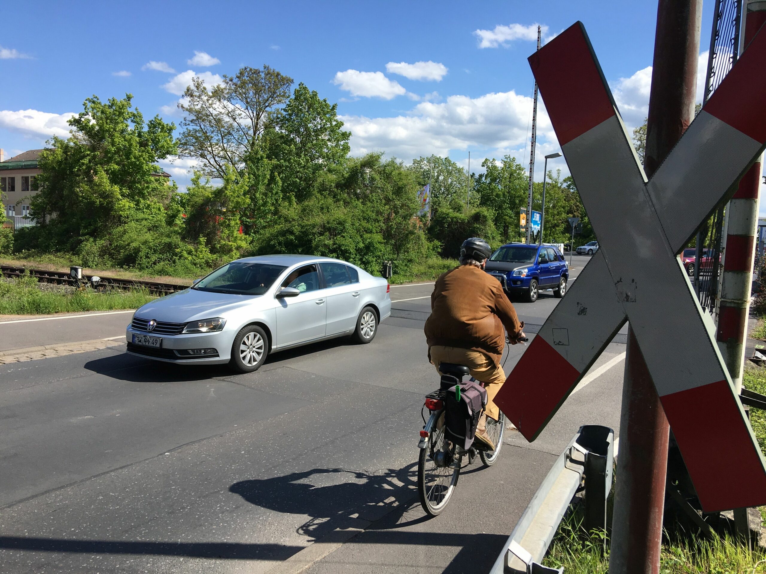 Steigerwaldbahn Sennfelder Bahnhof Schweinfurt Carl-Zeiß-Straße Bahnübergang