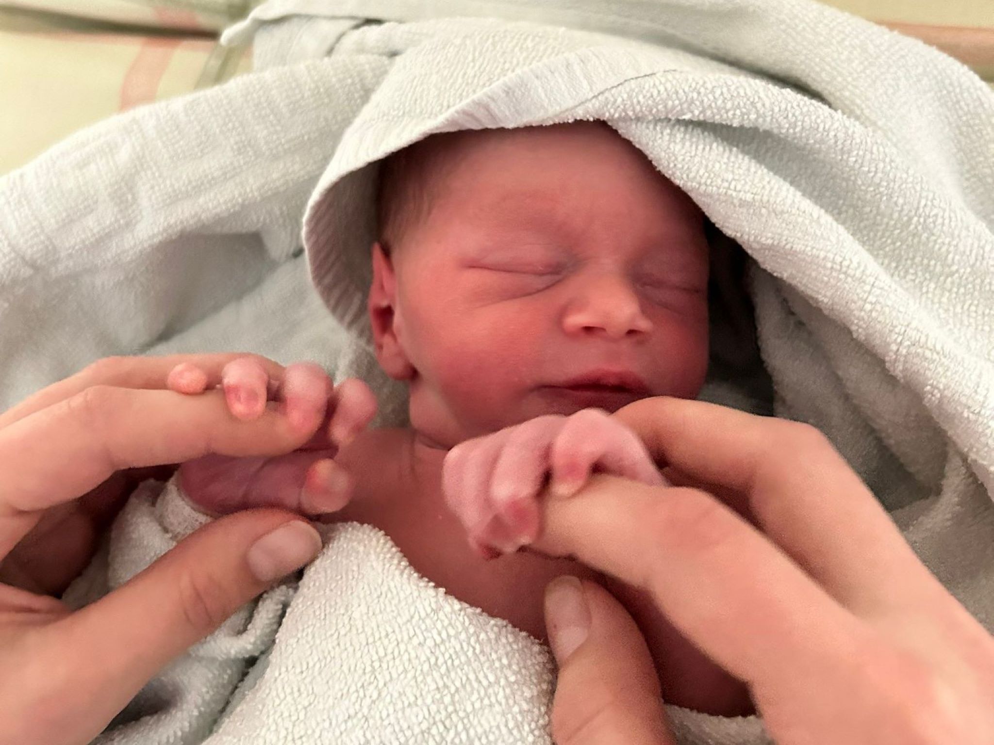 Neujahrsbaby_Antonia_UKW Das „Neujahrsbaby“ Antonia ist sich ihres besonderen Geburtsdatums noch nicht bewusst. Foto: ©Anna-Lena Döppner / UKW