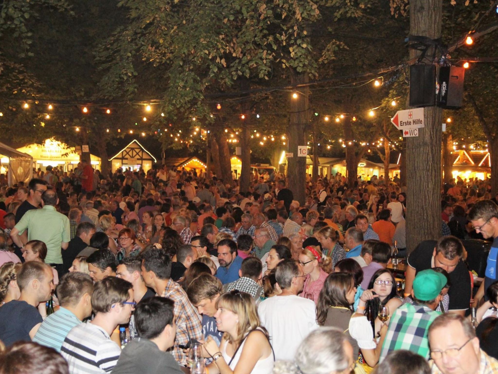 Rund 50.000 Besucher feiern jedes Jahr in Volkach den fränkischen Wein. Foto: Peter Pfannes
